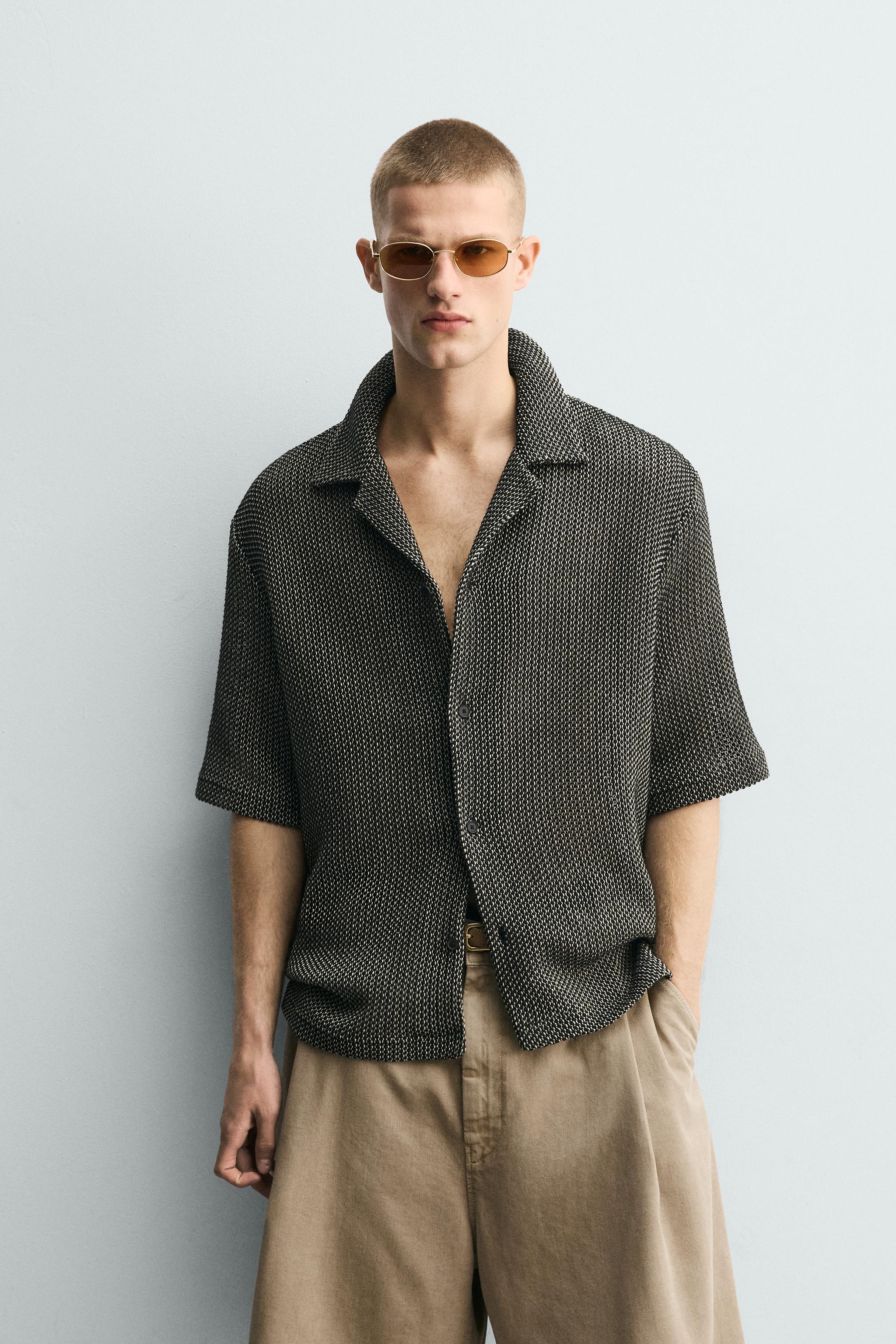 RELAXED FIT TEXTURED SHIRT